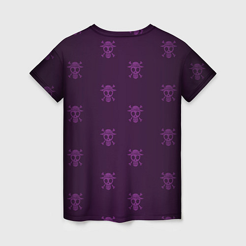 Женская футболка One piece - Луффи в стиле Пип-Бой / 3D-принт – фото 2