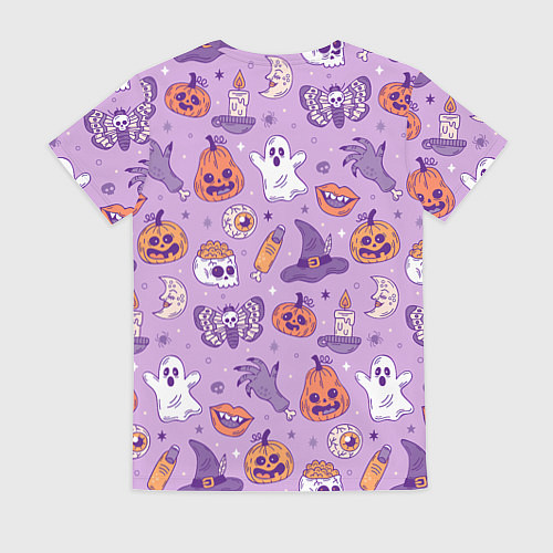 Женская футболка Halloween pattern арт / 3D-принт – фото 2