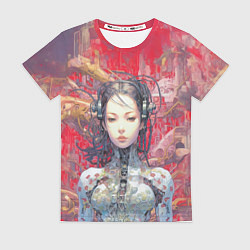 Футболка женская Боевая девушка-оператор мехов, цвет: 3D-принт