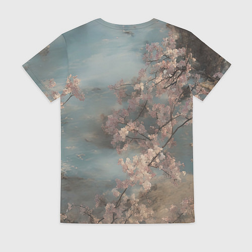 Женская футболка Девчонка в капюшоне с ушками / 3D-принт – фото 2