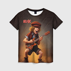 Футболка женская ACDC art, цвет: 3D-принт