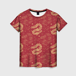 Футболка женская The chinese dragon pattern, цвет: 3D-принт