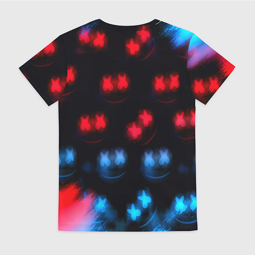 Женская футболка Marshmello skibidi dob dob / 3D-принт – фото 2