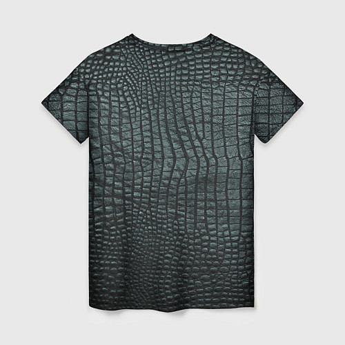 Женская футболка Текстура крокодиловой кожи / 3D-принт – фото 2