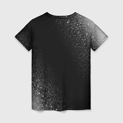Женская футболка Blink 182 glitch на темном фоне / 3D-принт – фото 2