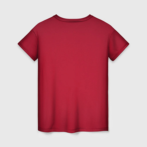 Женская футболка Красный костюм снегурочки с грудью / 3D-принт – фото 2