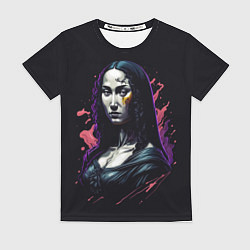 Футболка женская Мона Лиза - современный арт, цвет: 3D-принт
