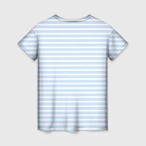 Женская футболка Полосатый морской стиль / 3D-принт – фото 2