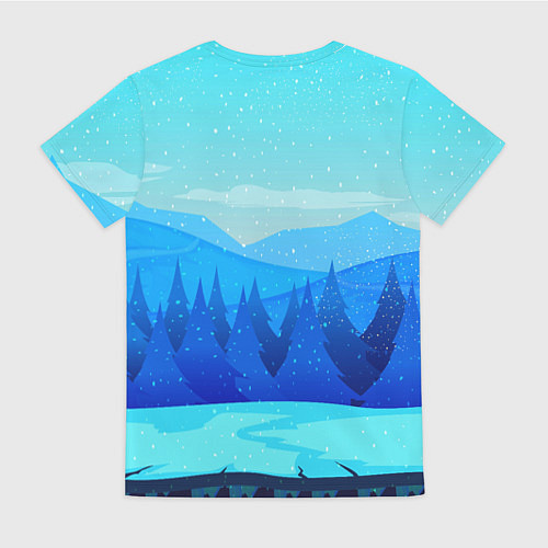 Женская футболка Дракон с подарком новый год / 3D-принт – фото 2