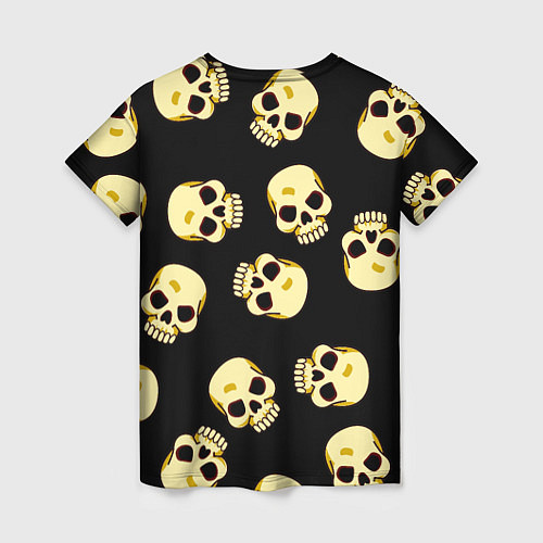 Женская футболка Черепки для хэллоуина / 3D-принт – фото 2