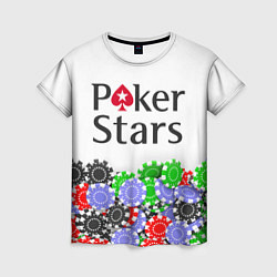 Футболка женская Poker - игра для удачливых, цвет: 3D-принт