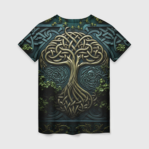 Женская футболка Дерево друидов / 3D-принт – фото 2