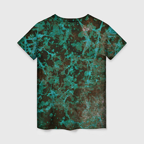 Женская футболка Абстракция - водоросли / 3D-принт – фото 2