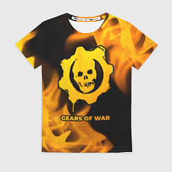 Футболка женская Gears of War - gold gradient, цвет: 3D-принт