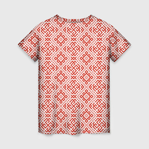 Женская футболка Сварожич - славянский орнамент / 3D-принт – фото 2