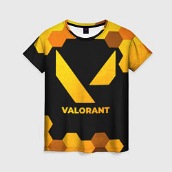 Футболка женская Valorant - gold gradient, цвет: 3D-принт