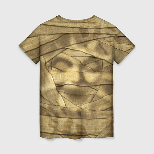 Женская футболка Бандаж мумии светлый / 3D-принт – фото 2