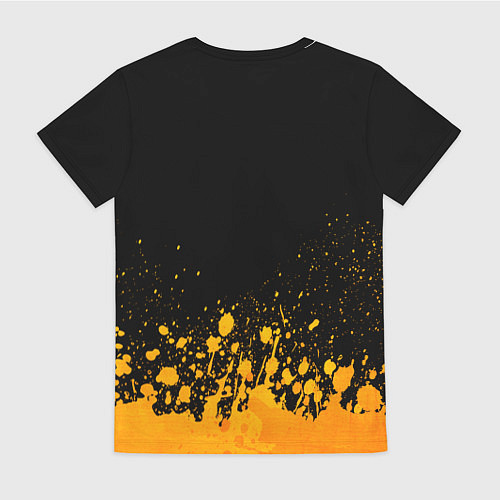 Женская футболка Ford - gold gradient посередине / 3D-принт – фото 2