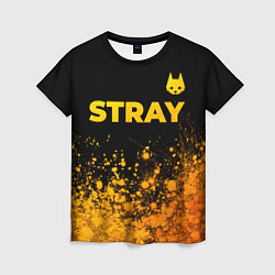 Футболка женская Stray - gold gradient посередине, цвет: 3D-принт