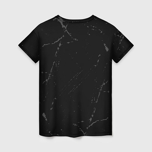 Женская футболка System of a Down glitch на темном фоне вертикально / 3D-принт – фото 2