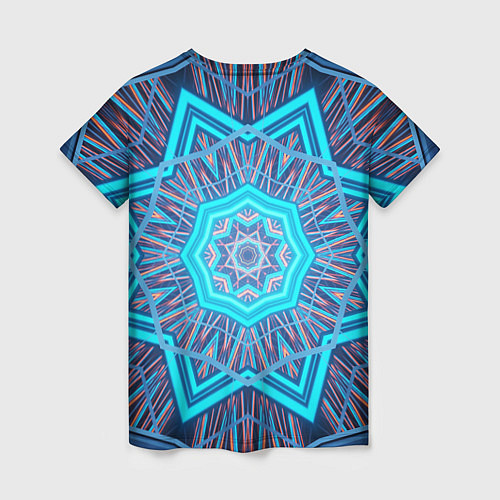 Женская футболка Геометрический орнамент мандалы / 3D-принт – фото 2