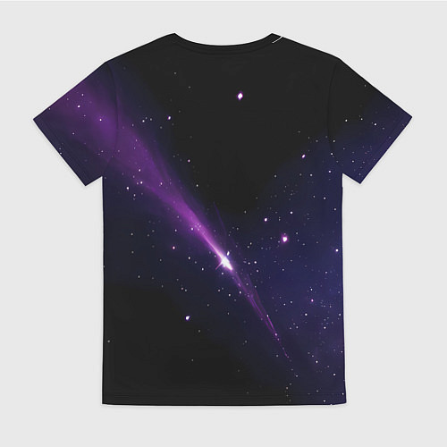 Женская футболка Магическая комета и обыденный космос / 3D-принт – фото 2