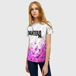 Футболка женская Pantera rock legends посередине, цвет: 3D-принт — фото 2