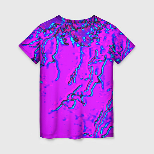 Женская футболка Among us storm neon / 3D-принт – фото 2