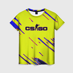 Футболка женская Counter strike neon yellow, цвет: 3D-принт