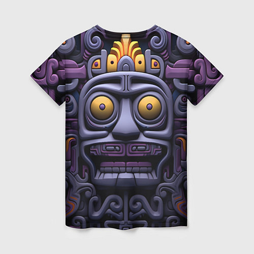 Женская футболка Орнамент в стиле ацтеков / 3D-принт – фото 2
