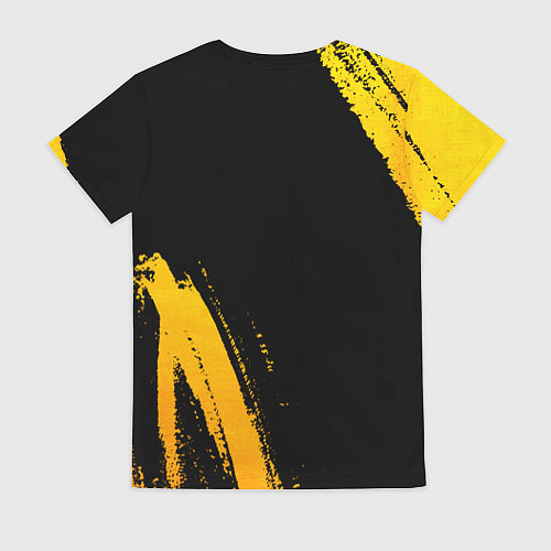 Женская футболка Toyota - gold gradient вертикально / 3D-принт – фото 2