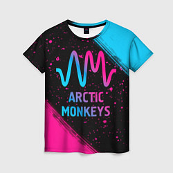 Футболка женская Arctic Monkeys - neon gradient, цвет: 3D-принт