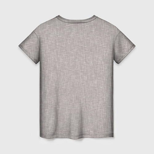 Женская футболка Текстура серо-бежевый однотонный / 3D-принт – фото 2