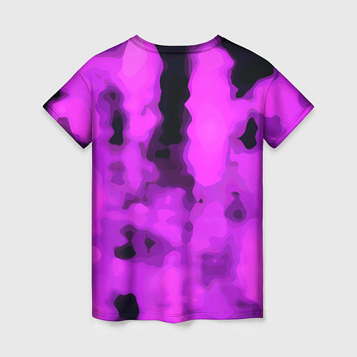 Женская футболка Узор фиолетовая нежность / 3D-принт – фото 2