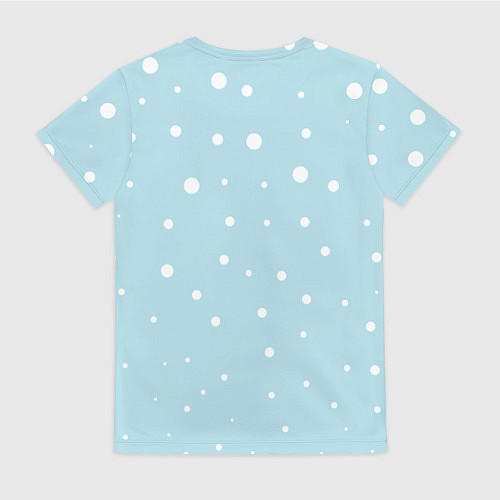 Женская футболка Лама в роли Санта Клауса / 3D-принт – фото 2