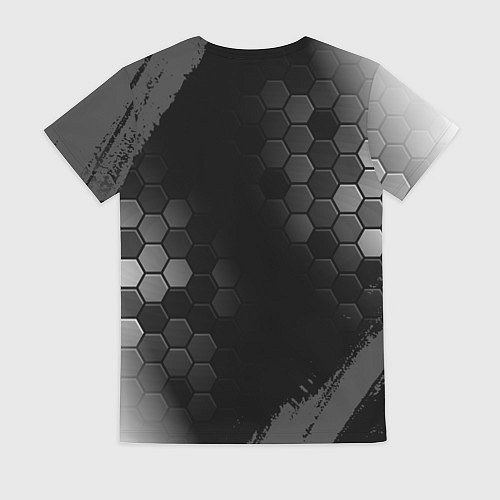 Женская футболка Saints Row glitch на темном фоне / 3D-принт – фото 2