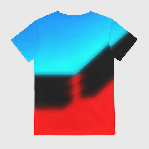 Женская футболка AUDI sport brend color / 3D-принт – фото 2