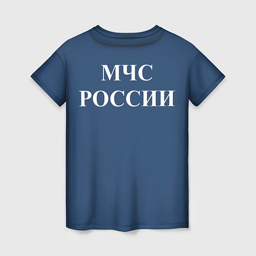 Женская футболка МЧС-Спасатель / 3D-принт – фото 2
