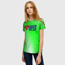 Футболка женская Орел любимый город, цвет: 3D-принт — фото 2