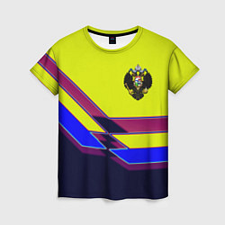 Футболка женская Российская империя герб, цвет: 3D-принт