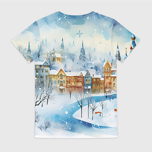 Женская футболка Лесной дракоша / 3D-принт – фото 2