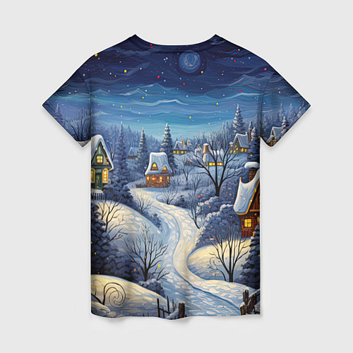 Женская футболка Милый зеленый дракончик 2024 / 3D-принт – фото 2