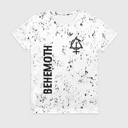 Футболка женская Behemoth glitch на светлом фоне вертикально, цвет: 3D-принт