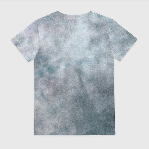 Женская футболка Стальной дикий кабан на сером фоне / 3D-принт – фото 2