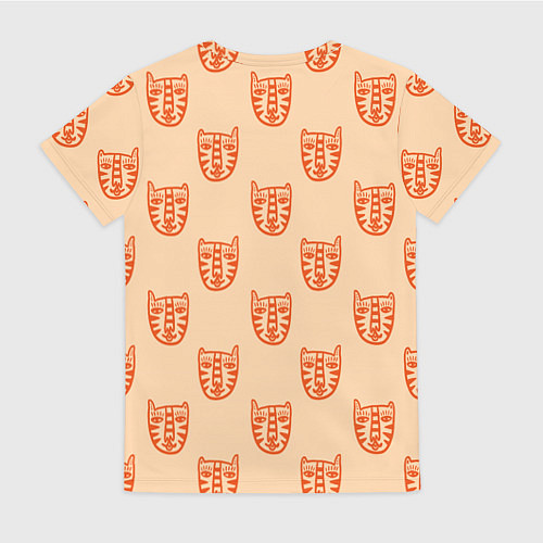 Женская футболка Drawn Tiger / 3D-принт – фото 2