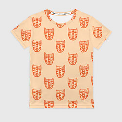 Женская футболка Drawn Tiger