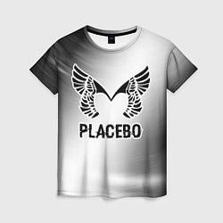 Футболка женская Placebo glitch на светлом фоне, цвет: 3D-принт