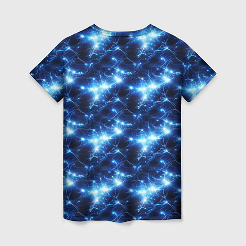 Женская футболка Cosmic neon boom / 3D-принт – фото 2