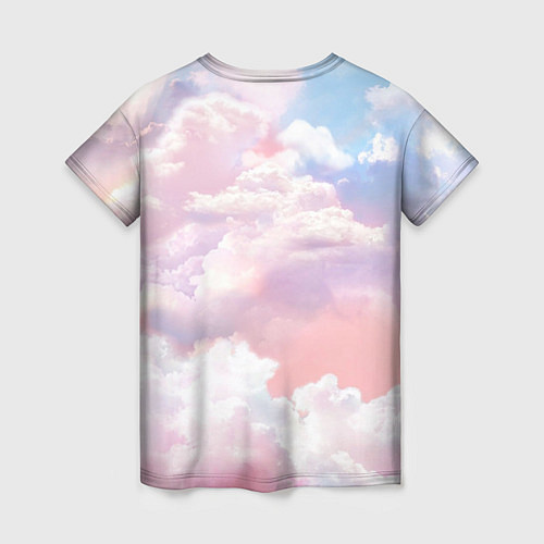 Женская футболка Спыт в облаках / 3D-принт – фото 2
