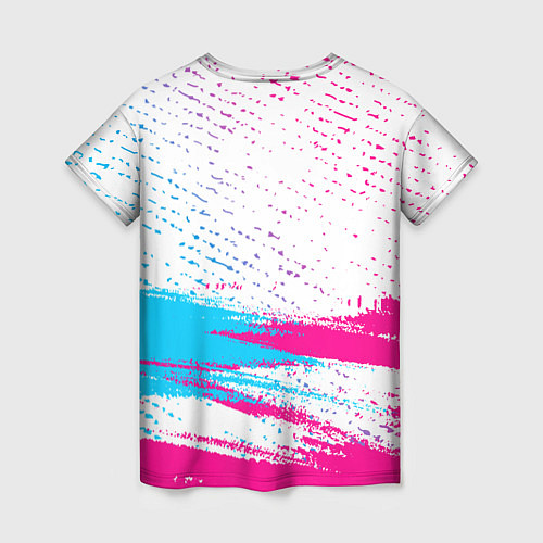 Женская футболка Fall Out Boy neon gradient style посередине / 3D-принт – фото 2